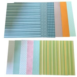 Stampin Up 12x12 Assorted 12 Sheets Designer Paper Set 4